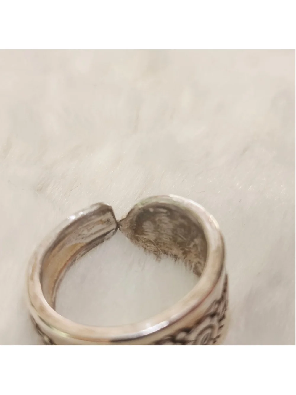 Silverwear Ring Size 9 ONEIDA silverplate ROYAL ROSE - Picture 2 of 4